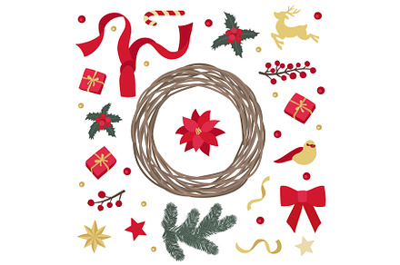 DIY Christmas and winter wreath
