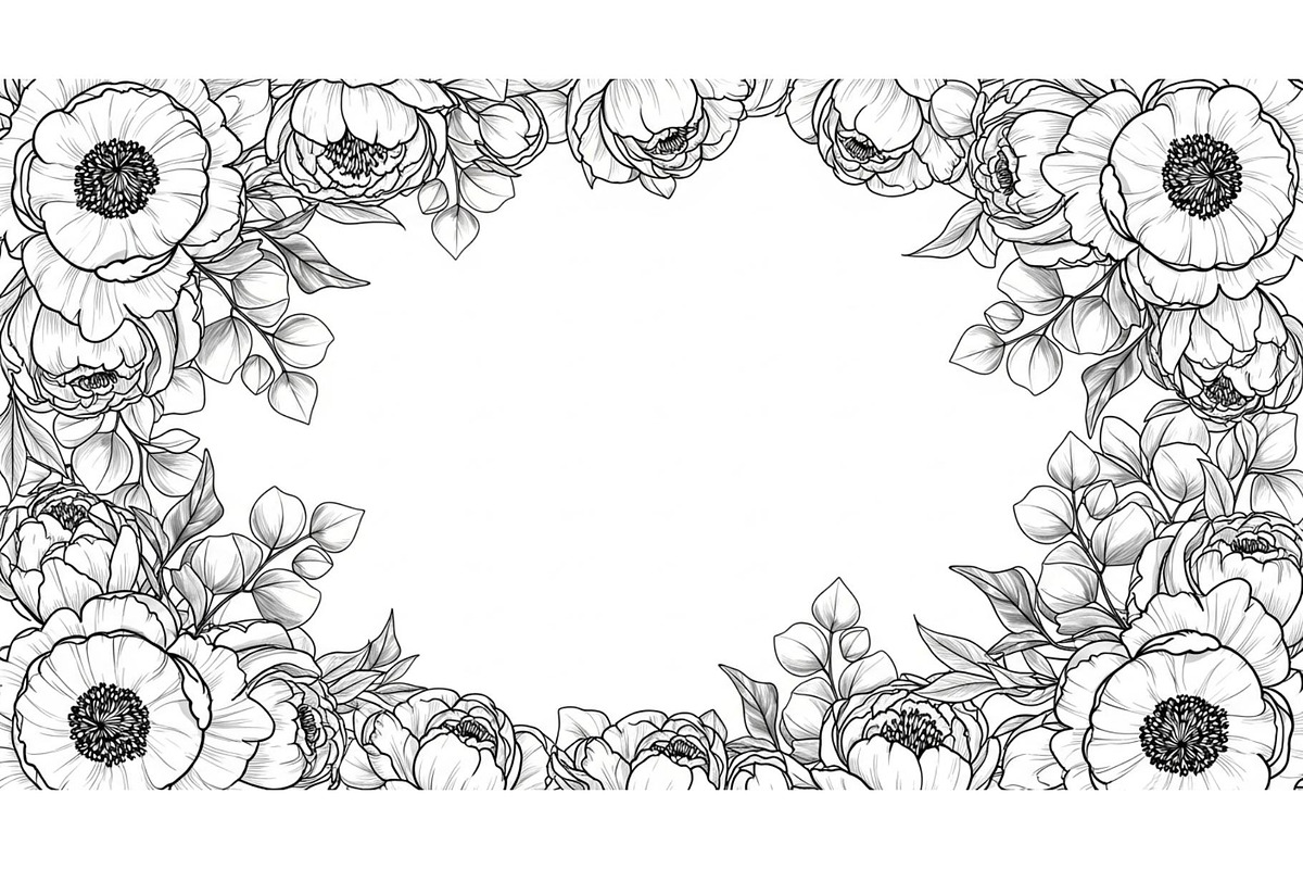 Floral Frame SVG Bundle, an Illustration by Gaye Art (Photo 10 of 31)