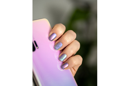 Stylish Iridescent Nail Art with, a Beauty & Fashion Photo by Fascinadora