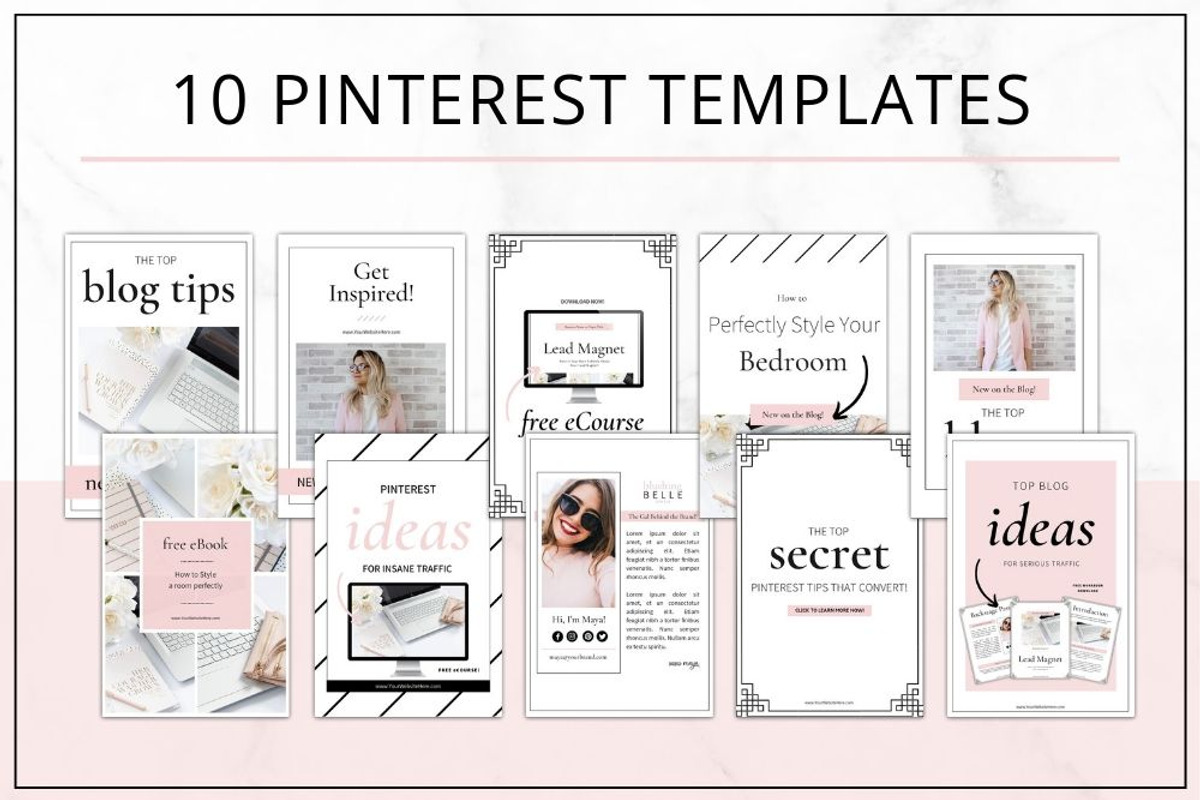 Social Media Pinterest Canva + PSD, a Social Media Template by Lady Boss Studio (Photo 6 of 7)