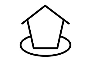 Home icon, an Outline Icon by Sumberpangan