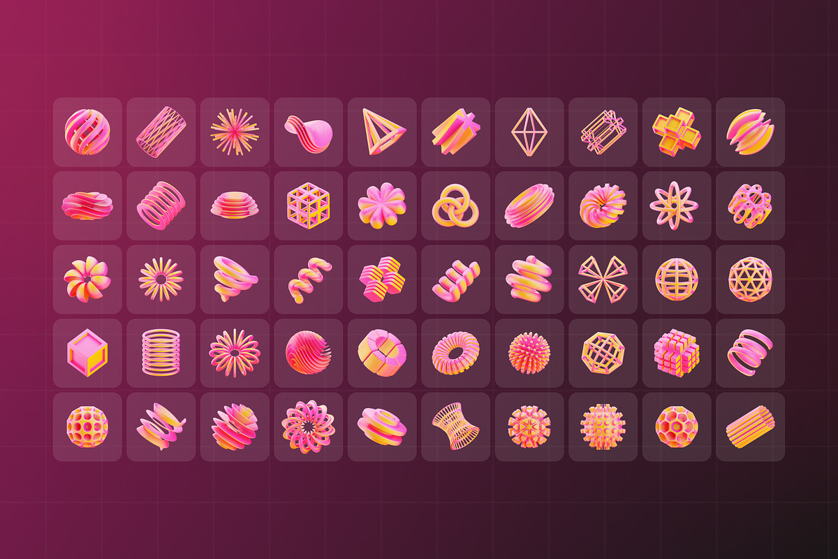 Abstract 3D Illustration Pack, an Object 3D Model by Tempcraft (Photo 3 of 5)