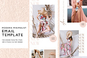 Neutral Blush Fashion Email Template, an Email Template by KikiBunnyCreative (Thumbnail 1 of 7)