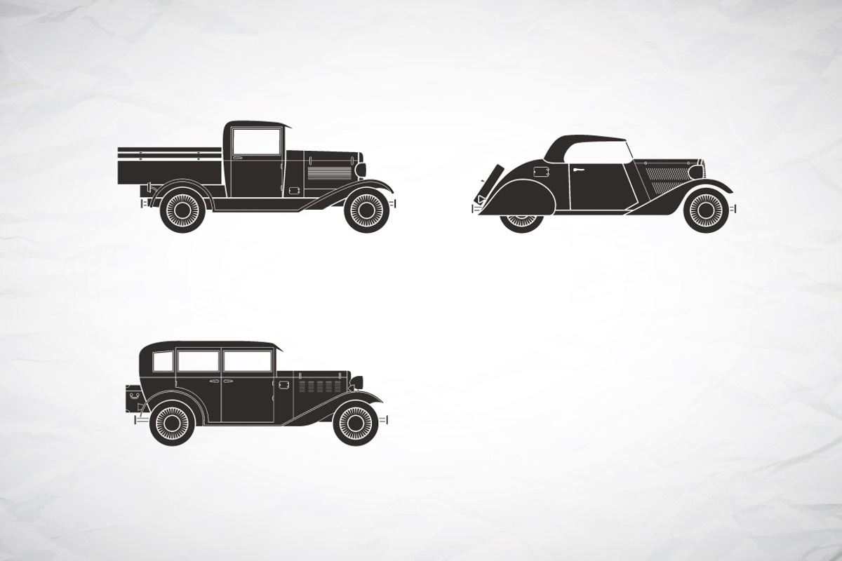 14 icons of retro cars preview 4