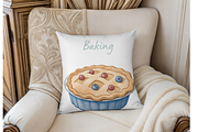Cute Baking Watercolor Clipart, an Illustration by MockupWizard (Thumbnail 5 of 5)