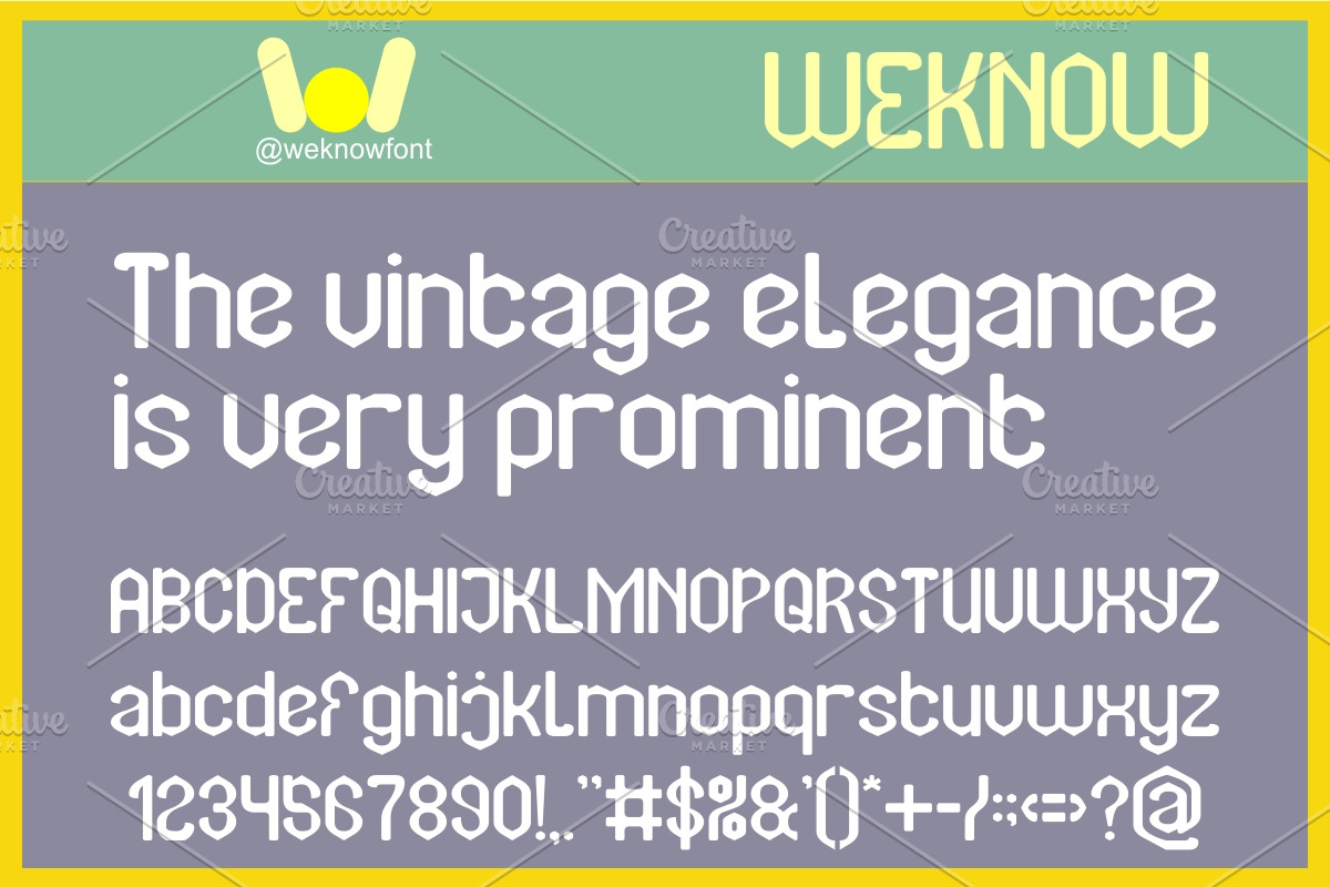 Classic Vintage Font, a Sans Serif Font by weknow (Photo 3 of 9)