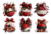Christmas Whimsical Ornament Clipart, a Seasonal Illustration by Creative Art (Thumbnail 3 of 7)