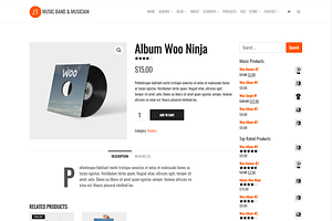 Music Band Musician WordPress Theme