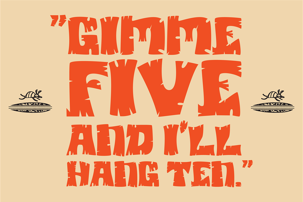 Bongo Oasis | Freaki Tiki Font, a Handwritten Font by Bend Industries (Photo 7 of 10)