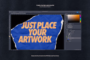 Torn Paper Mockups & Textures, a Texture Graphic by Indieground Design Inc. (Thumbnail 6 of 11)