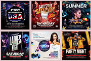 150 Night Club Flyer Bundle, a Flyer Template by AfzaalGraphics (Thumbnail 21 of 27)