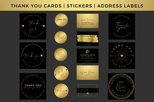 Black & Gold Business Branding Kit