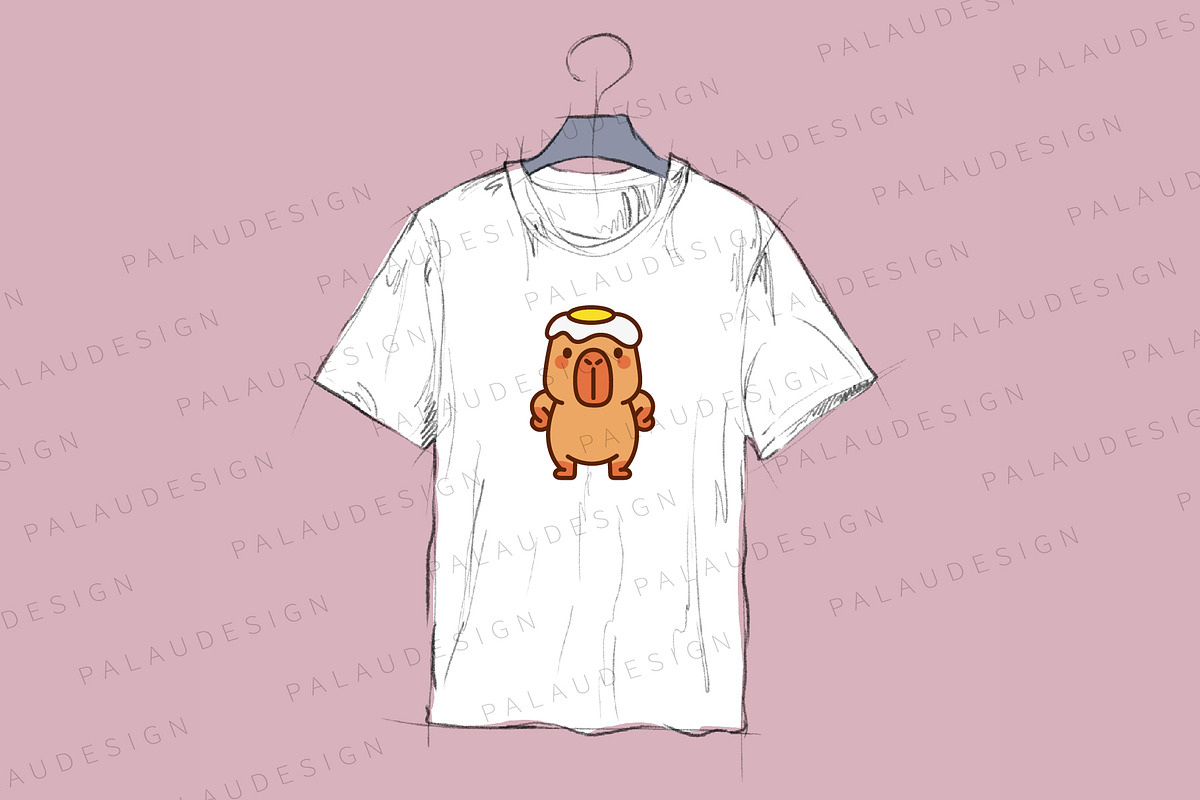 Cute Kawaii Capybara Character, an Animal Illustration by Palau (Photo 3 of 12)