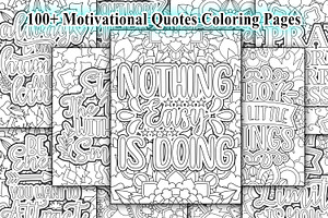 Motivational Quotes Coloring Pages