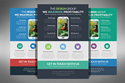 Flat Design Business Flyer, a Flyer Template by Creativenauts (Thumbnail 1 of 4)