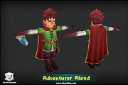Adventurer Aland, a Characters & Person 3D Model by Meshtint Studio (Thumbnail 4 of 4)