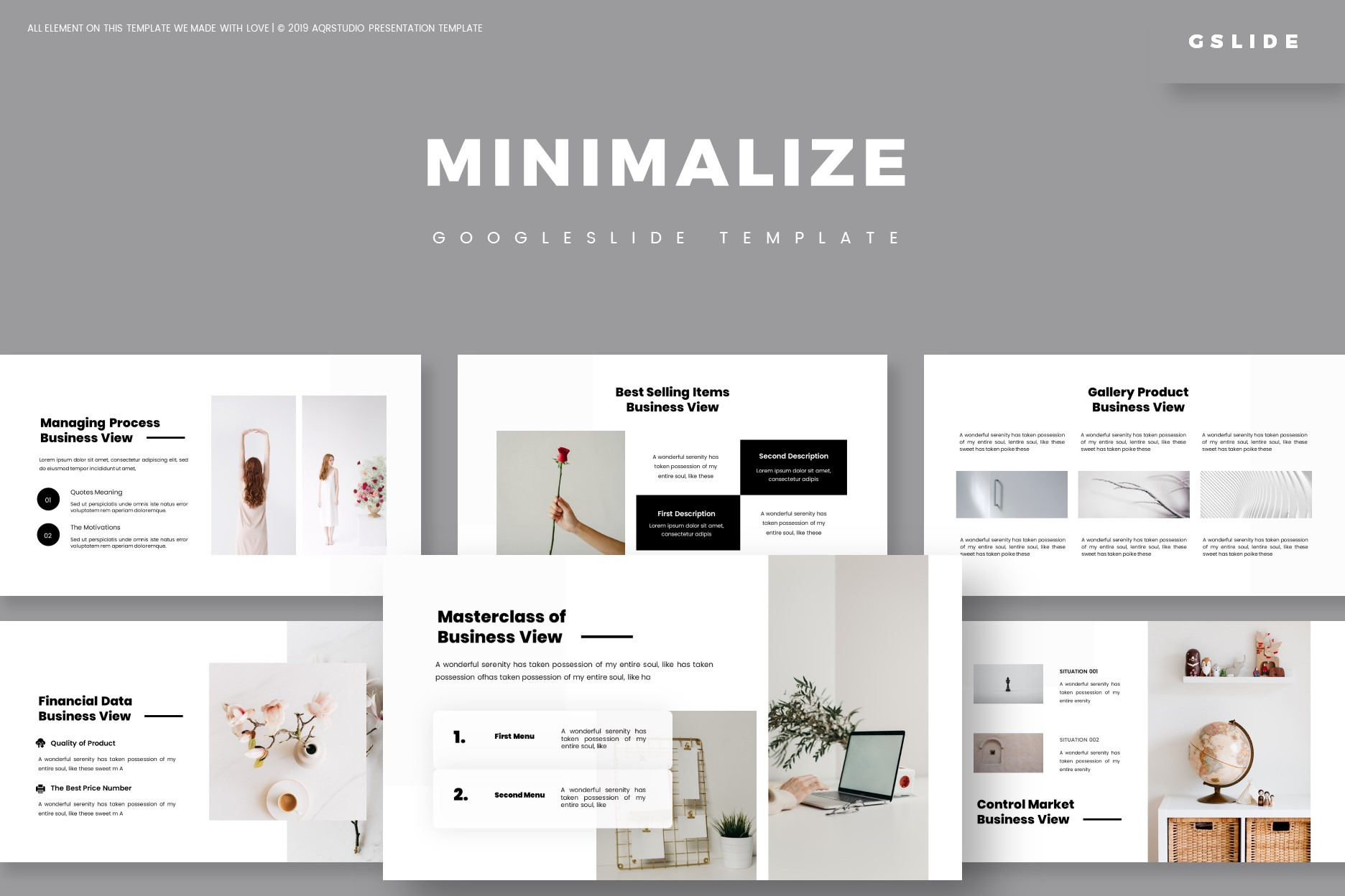Minimalize - Google Slides Template, a Presentation Template by AQR Studio