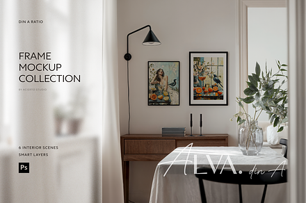 ALVA Din A | Frame Mockup Collection