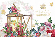 Christmas floral border, png frame, a Decorative Illustration by WonderWonder (Thumbnail 5 of 11)