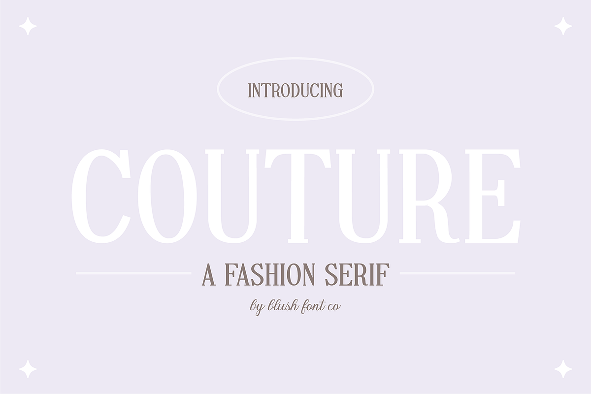COUTURE Classic Serif Display Font, a Serif Font by Blush Font Co. (Photo 1 of 5)