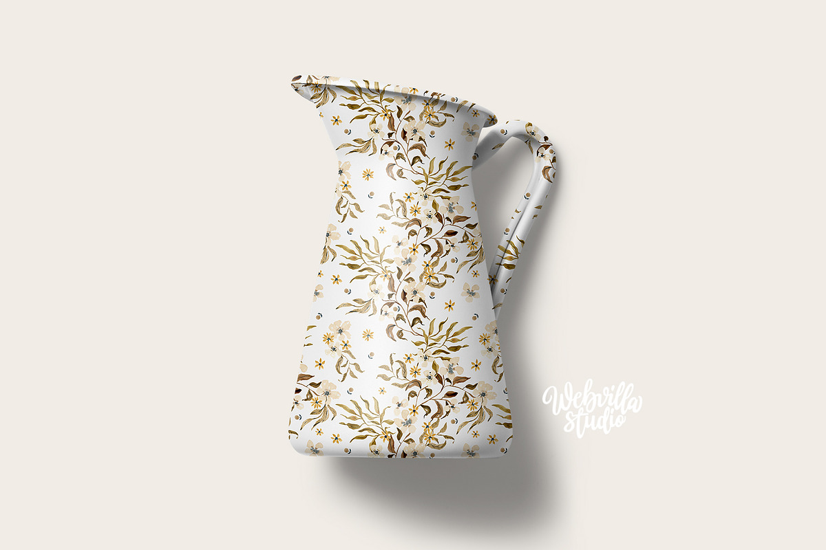 Wildflower Serenity Pattern, a Pattern Graphic by Webvilla Studio