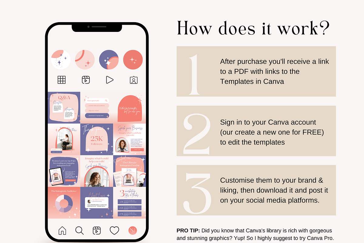 Instagram Highlights Icon Bold Canva, a Social Media Template by HerstedHertz (Photo 4 of 5)