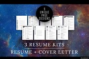 3X Resume Bundle-LeftCoast | 70% Off, a Resume Template by Template Monkey @dscience (Thumbnail 2 of 17)