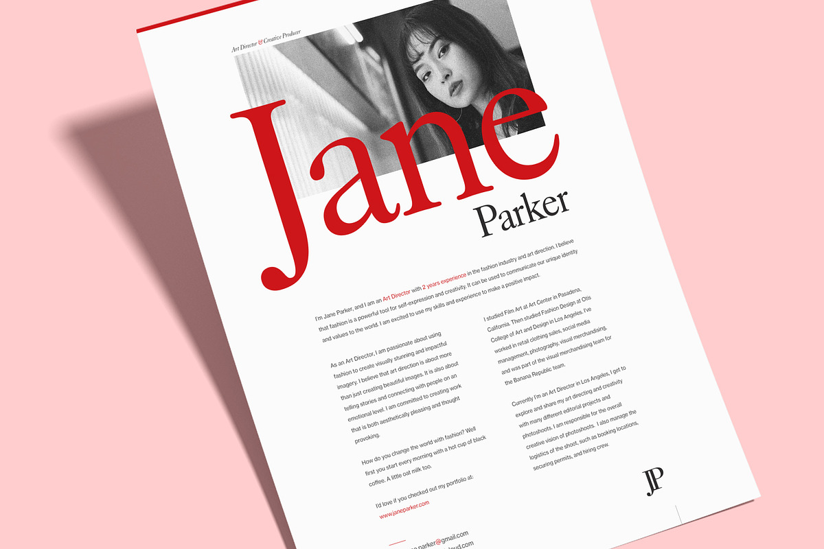 Red Resume Template and Cover Letter, a Resume Template by Bryant (Photo 7 of 8)