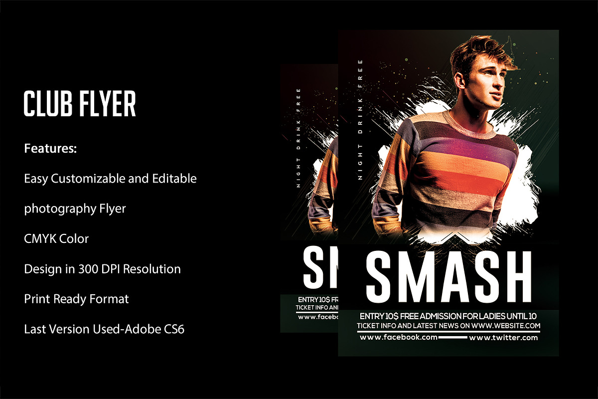 Club Flyer, a Flyer Template by VaaniDesigns (Photo 2 of 2)