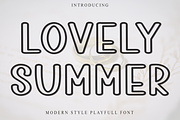 Lovely Summer, a Sans Serif Font by FreshTypeINK (Thumbnail 1 of 8)