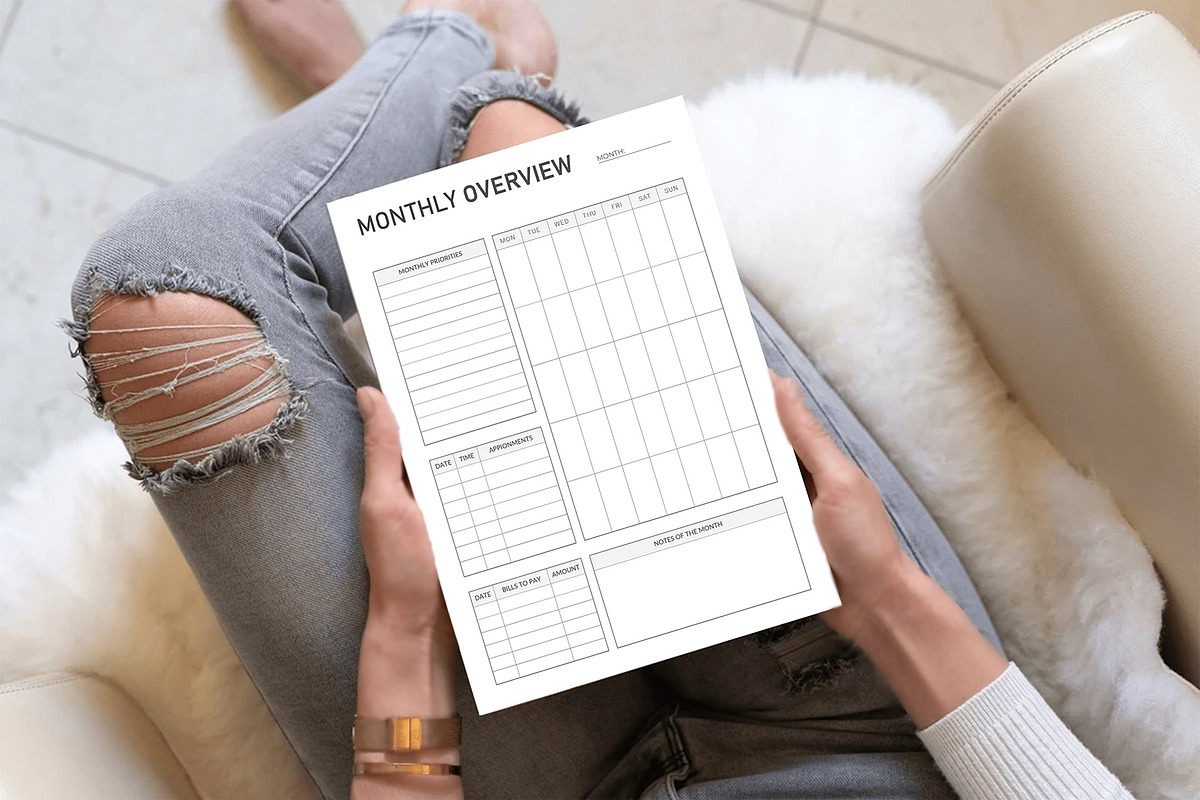 Monthly Overview, a Stationery Template by DesignDevisers (Photo 6 of 10)