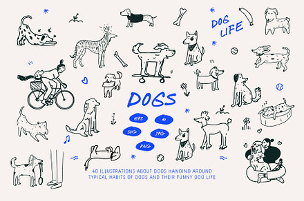Dog vector illustrations, an Animal Illustration by dicreate