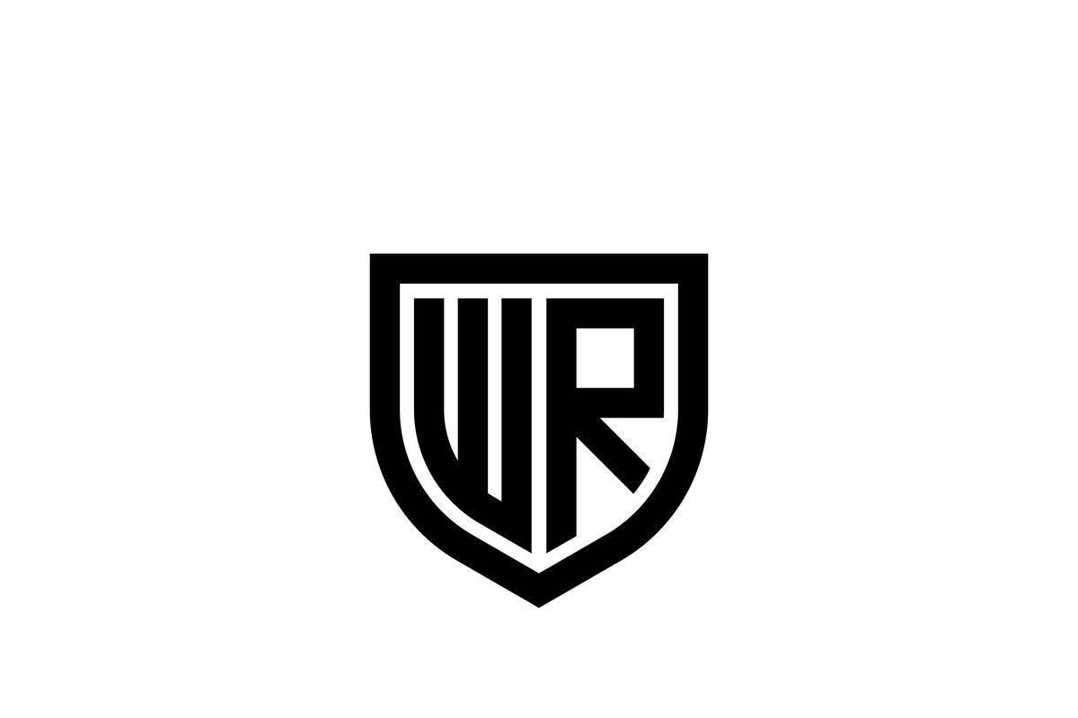 WR logo design vector template, a Branding & Logo Template by xcoolee