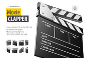 Movie Clapper Isolated PNG & JPG, an Object Graphic by LoopAll (Thumbnail 1 of 7)