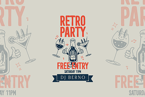 SALE! Retro Dream Family - 29 Fonts