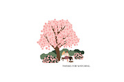 Blossom | Women in nature scenes, a Seasonal Illustration by LyubovZaytseva (Thumbnail 19 of 19)