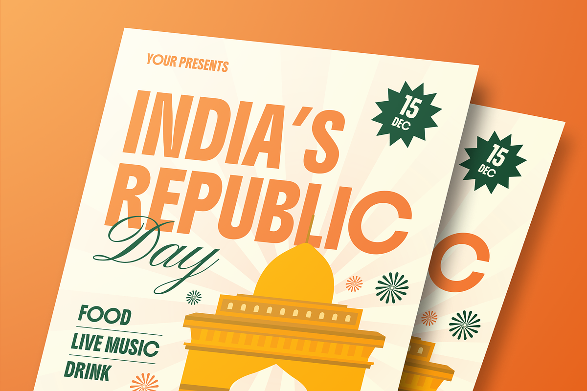 India’s Republic Day Flyer Set, a Flyer Template by Annora Studio (Photo 6 of 6)