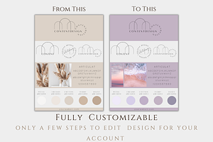 Aesthetic Brand Board Template Canva