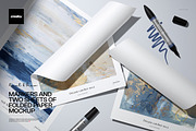 Markers & Folded Paper Sheets Mockup, a Pens & Pencil Mockup by creatsy5 (Thumbnail 1 of 6)
