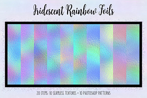 Iridescent Rainbow Foils
