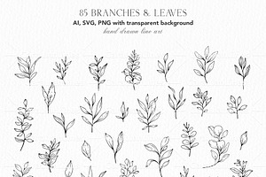 Greenery Line Art Collection