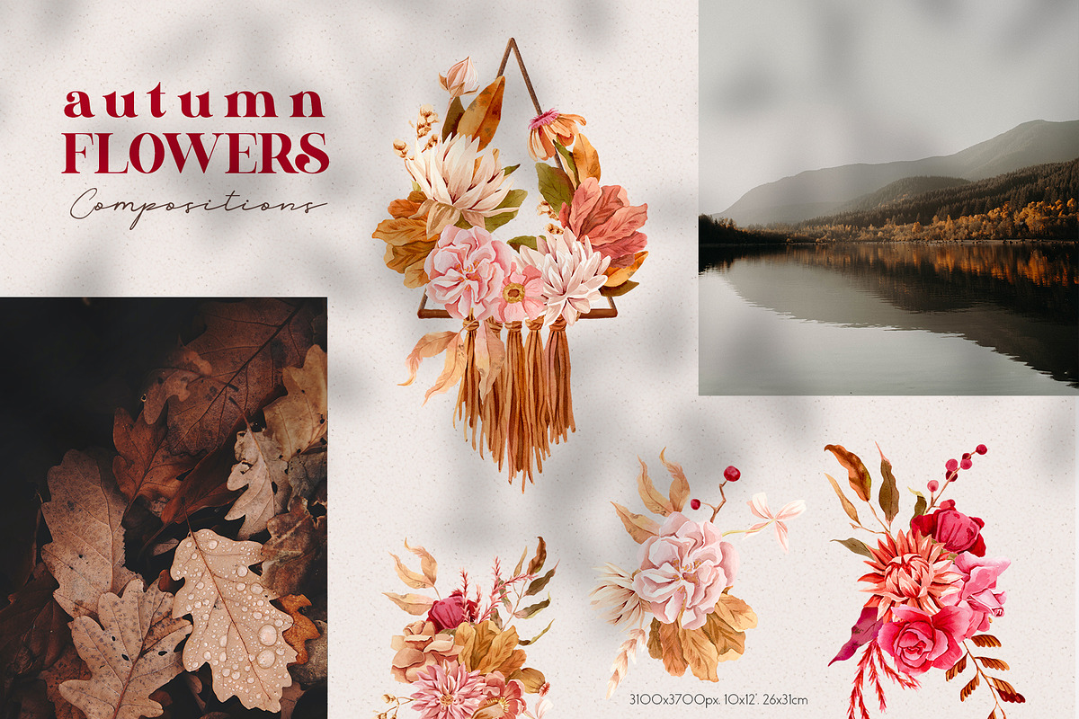 Bright Autumn Watercolor Clipart, an Illustration by Julia M. Watercolor (Photo 2 of 12)
