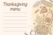 Thanksgiving Dinner Design Kit, a Seasonal Illustration by Artspace (Thumbnail 5 of 9)