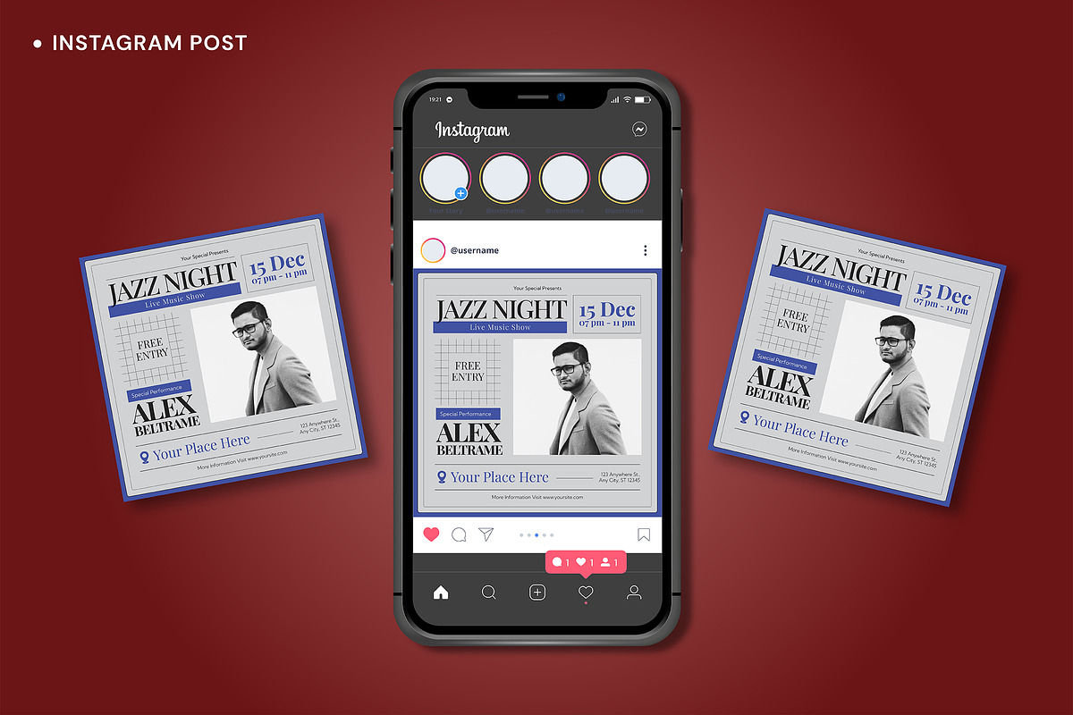 Jazz Night Music Flyer, a Flyer Template by VanillineGraph (Photo 3 of 4)