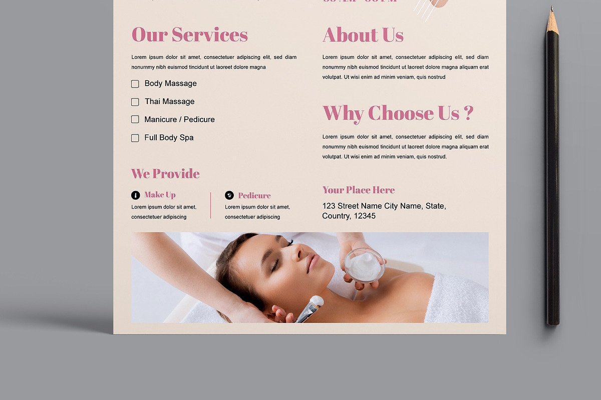 Beauty Care Flyer, a Flyer Template by MightyDesign (Photo 3 of 8)