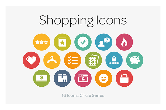 Circle Icons Shopping