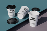 Coffee Cup Mock-Up, a Cups & Container Mockup by Satisfaction (Thumbnail 4 of 6)