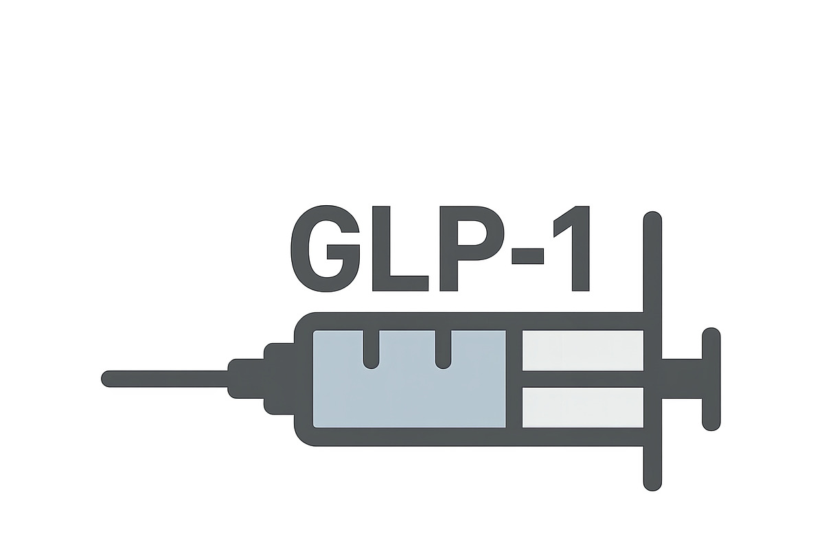 GLP1 syringe concept on isolated tra, an Illustration by Dvoevnore photos