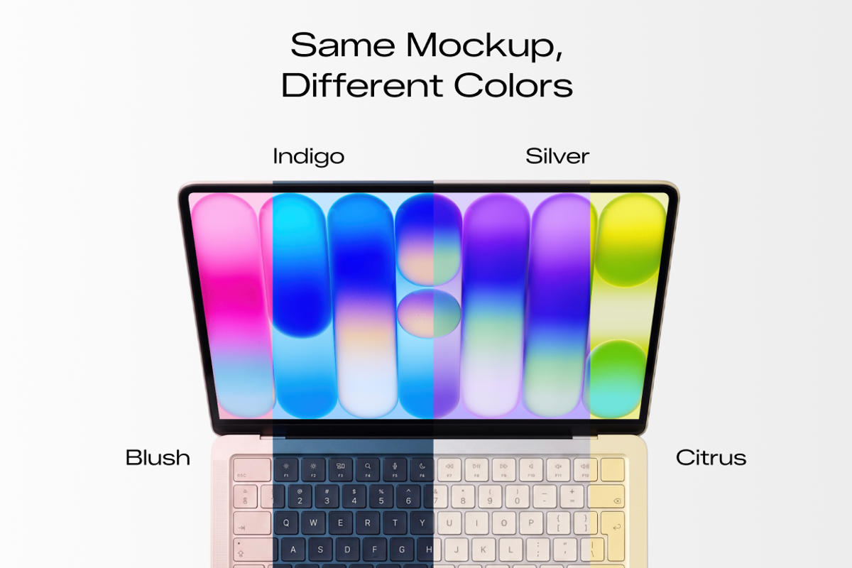 MacBook Neo Mockup Bundle, a Mac Mockup by mockeyai (Photo 2 of 5)