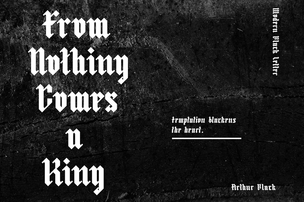 Arthur Black: Modern Black Letter preview 3